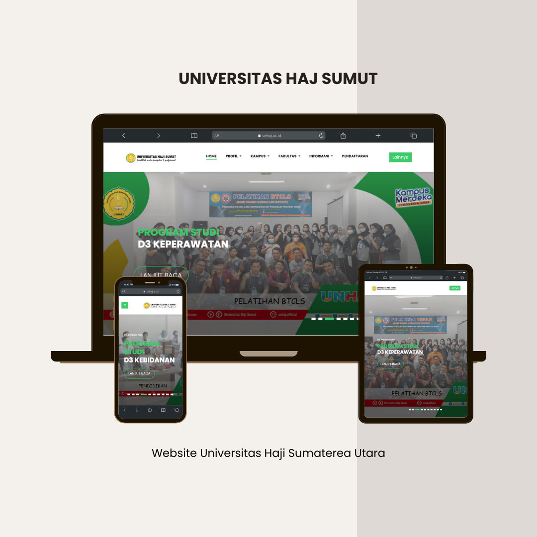 Portfolio Website Universitas Haju Sumut